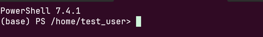 pwsh with conda base env