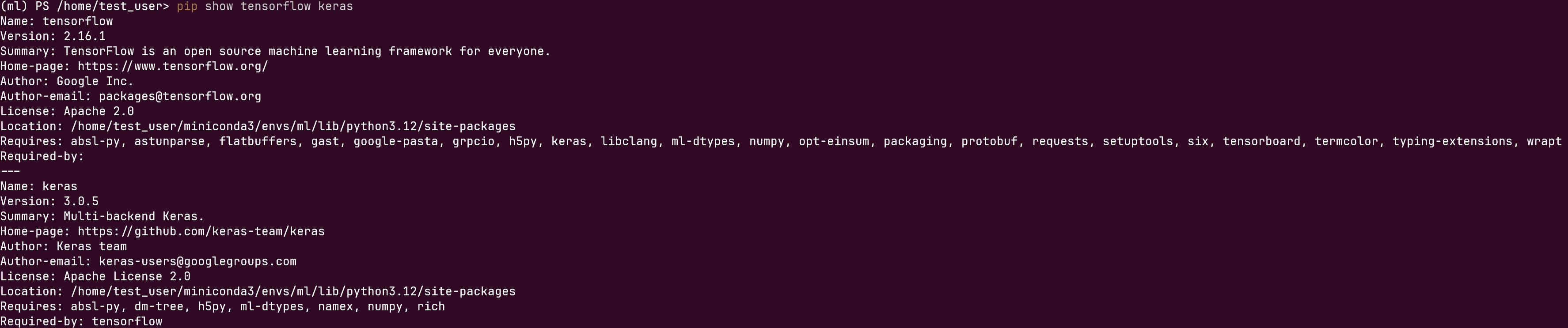 check the version of tensorflow and keras